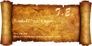 Tumbász Emma névjegykártya